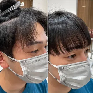 ショート パーマ メンズ 【メンズ縮毛矯正】 田中秀斗のヘアスタイル