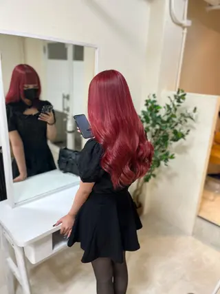 セミロング カラー ヘアアレンジ メンズ アイブロウ 🧡可愛い色落ち🧡 ハイトーン特化🧡のヘアスタイル