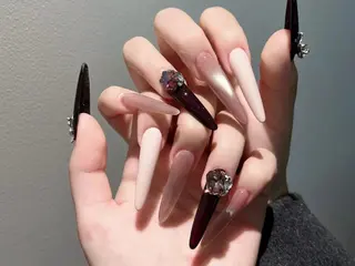 ロング yu naのネイルデザイン