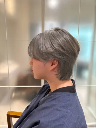 ショート カラー メンズ [渋谷美容師] 玲弥のヘアスタイル