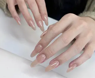 ネイル By moonネイル 🌷ワンホン/韓国風のネイルデザイン