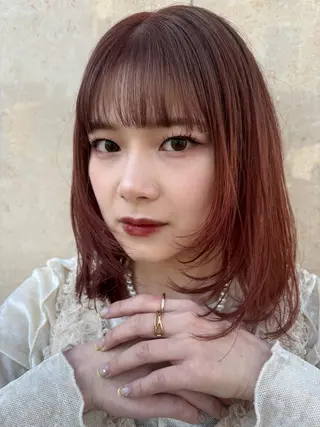 ミディアム 『大西　陸』 透明感color🔆のヘアスタイル