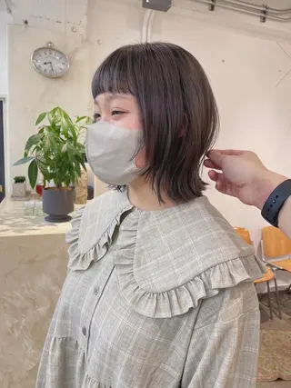 ミディアム カラー スギヤマ ショウゴのヘアスタイル