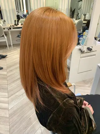 セミロング 縮毛矯正/白髪ぼかし ショートボブ/鈴木のヘアスタイル