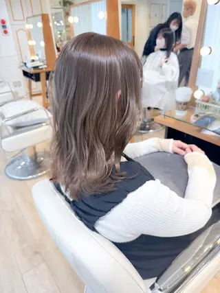 ミディアム カラー ✨カラー支持No.1 🧸ワキ カナコ🧸のヘアスタイル