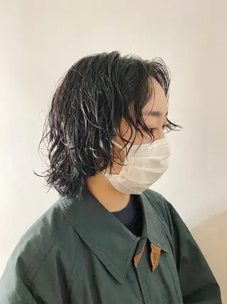 ミディアム レイヤー/パーマ /ウルフ/nabeのヘアスタイル