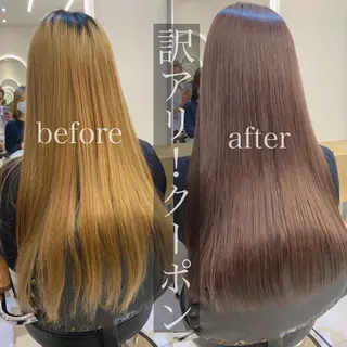 セミロング カラー あざと可愛い❤️ 髪質整形💊 輝のヘアスタイル