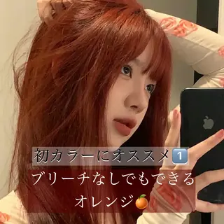ロング 韓国✖️網紅🖤 パーマYURIYAのヘアスタイル