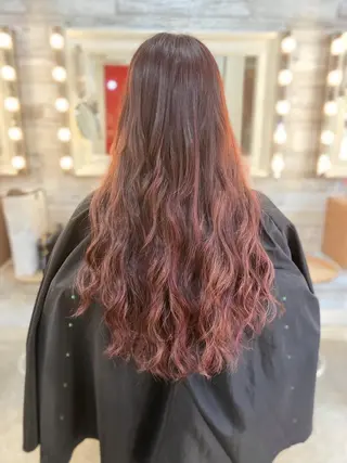 ロング カラー ヘアアレンジ Hair Make Salon ZEROのヘアスタイル