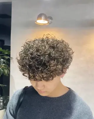 カラー パーマ メンズ 福井祥太／海外風 /プードルパーマのヘアスタイル