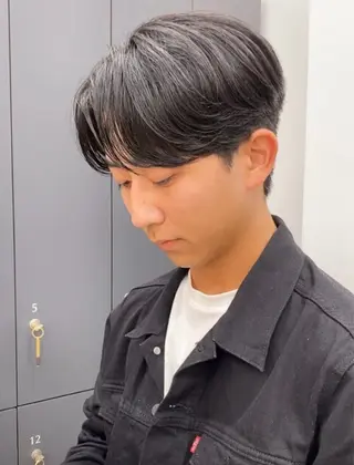 メンズ ボブ/ハイトーン YUIのヘアスタイル