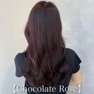 セミロング カラー ブリーチなし Wカラー🩷星野翔太のヘアスタイル