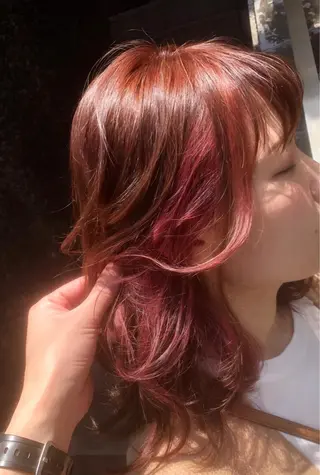 ミディアム カラーアンドケアリタ kitamuuuのヘアスタイル