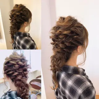 カラー パーマ ヘアアレンジ メンズ キッズ ネイル マツエク・マツパ ミディアム MEGUMI megumiのヘアスタイル