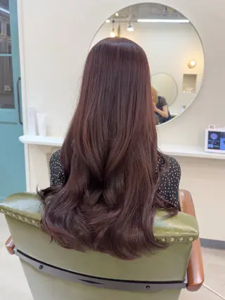 ロング カラー レイヤー/顔周り /いいぬまみかのヘアスタイル