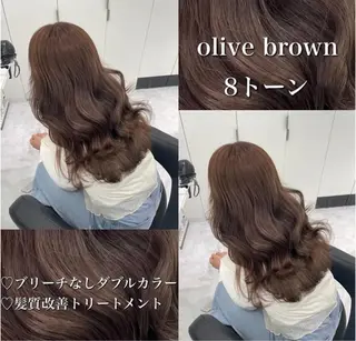 カラー 🤍ブリーチなし ブラウンhimi🤍のヘアスタイル