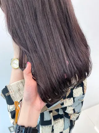 セミロング カラー Unami MIHA☘️*゜のヘアスタイル
