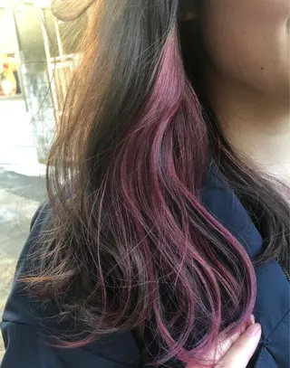 ミディアム カラー RUKA 美容院×ネイリストのヘアスタイル