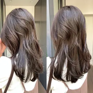 ロング カラー 佐野 えり奈のヘアスタイル