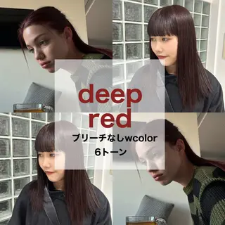 セミロング カラー 愛結 暖色カラー🎀🩰のヘアスタイル