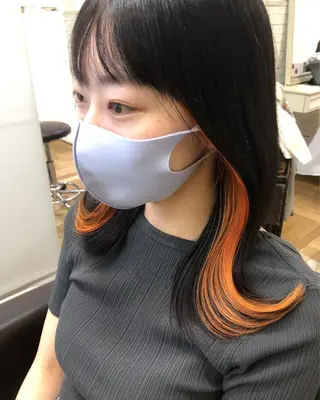 カラー ヤナギウチ エリカのヘアスタイル