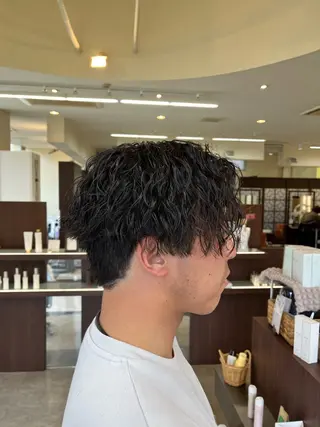 ショート パーマ メンズ 🧊メンズ特化🧊 高木航希のヘアスタイル