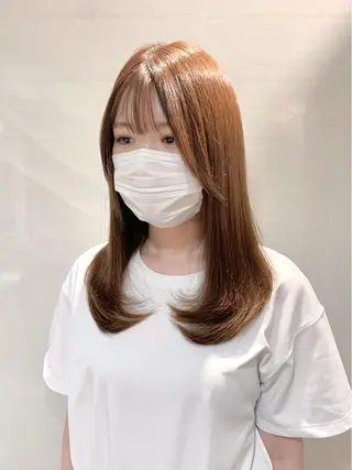 ミディアム カラー ヘアアレンジ 柔らか垢抜けｶﾗｰと ｶｯﾄ🫧ASUKAのヘアスタイル