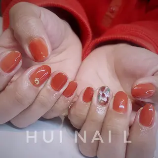 ショート めぐみのネイルサロン スタッフ練習のネイルデザイン