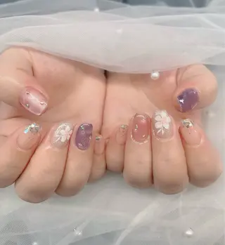 ネイル ハイネイル 自宅サロンのネイルデザイン