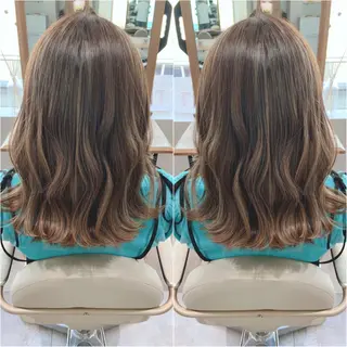 ミディアム カラー ヘアアレンジ 韓国hair🦋 Nanaのヘアスタイル