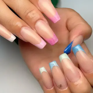 ロング ネイル 下妻ネイルサロン/ 持ちの良いネイルのネイルデザイン