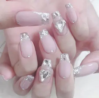 ネイル ロングネイル長さ出し 専門Spade Qのネイルデザイン