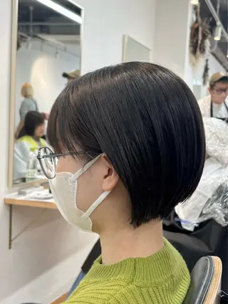 ショート ✨透明感カラー/ 縮毛矯正/うみ✨️のヘアスタイル