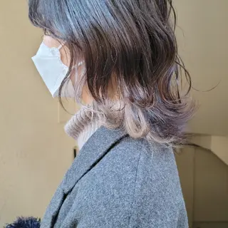 ミディアム 🇰🇷透明感×ハイ トーン🌟tomoのヘアスタイル