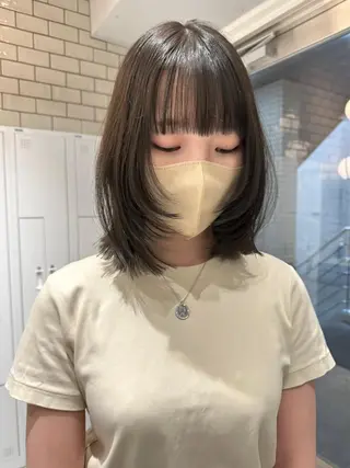 ミディアム ୨୧柔らかいカラー nozomi ୨୧のヘアスタイル