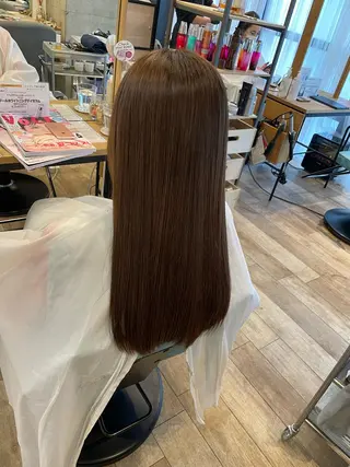 ロング カラー レイヤー×髪質改善 ×透明感/杉田 圭のヘアスタイル