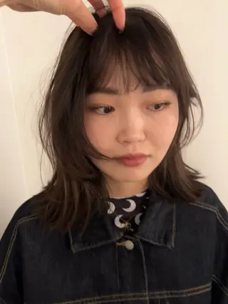 ミディアム カラー 三谷はるな /名古屋/本山のヘアスタイル