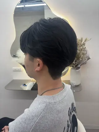 ショート カラー パーマ ヘアアレンジ メンズ キッズ 🤍韓国風レイヤー/ 艶髪🤍鳥越美羽のヘアスタイル