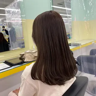 セミロング カラー ヘアアレンジ mai🍑暖色カラー /レイヤー💖のヘアスタイル