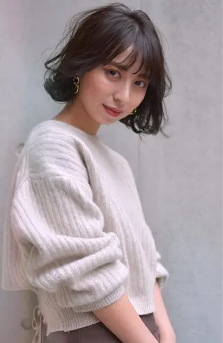 パーマ hoNua. 栄/透明感カラーのヘアスタイル