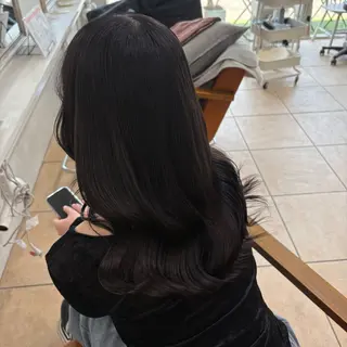 ロング カラー スズナ♡オリーブ/ 透明感カラー🍀♡のヘアスタイル