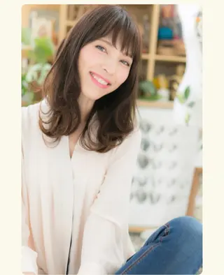 ロング 中舘 安津子のヘアスタイル