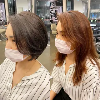 ショート カラー 透明感カラー🌿 グレージュ🐺陽介のヘアスタイル