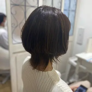ショート カラー メンズ キッズ ✂︎ショート、ボブ、 レイヤー🩵YUMIのヘアスタイル
