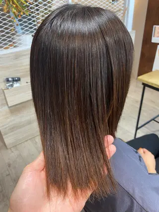 ミディアム 髪質改善 髪質改善カラーゆうひのヘアスタイル