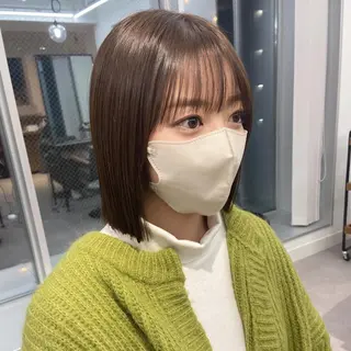 ミディアム カラー パーマ ヘアアレンジ メンズ キッズ ネイル マツエク・マツパ アイブロウ 横浜Bob美容師🤎 ERINAのヘアスタイル