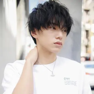 メンズ ショート パーマ Mens salon ANDYのヘアスタイル