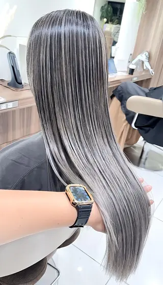 ロング カラー ＡＳＨ大宮/ブリーチ 髪質改善/カラーのヘアスタイル