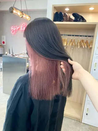 ロング カラー ヘアアレンジ 小顔カット/艶 カラー特化♡MIHOのヘアスタイル