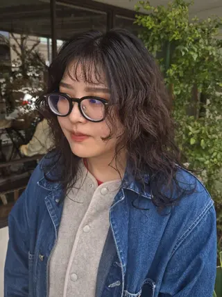 ロング パーマ 韓国好き🇰🇷 美容師MIKUのヘアスタイル
